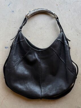 Yves Saint Laurent Mombasa Metal Horn Hobo Bag